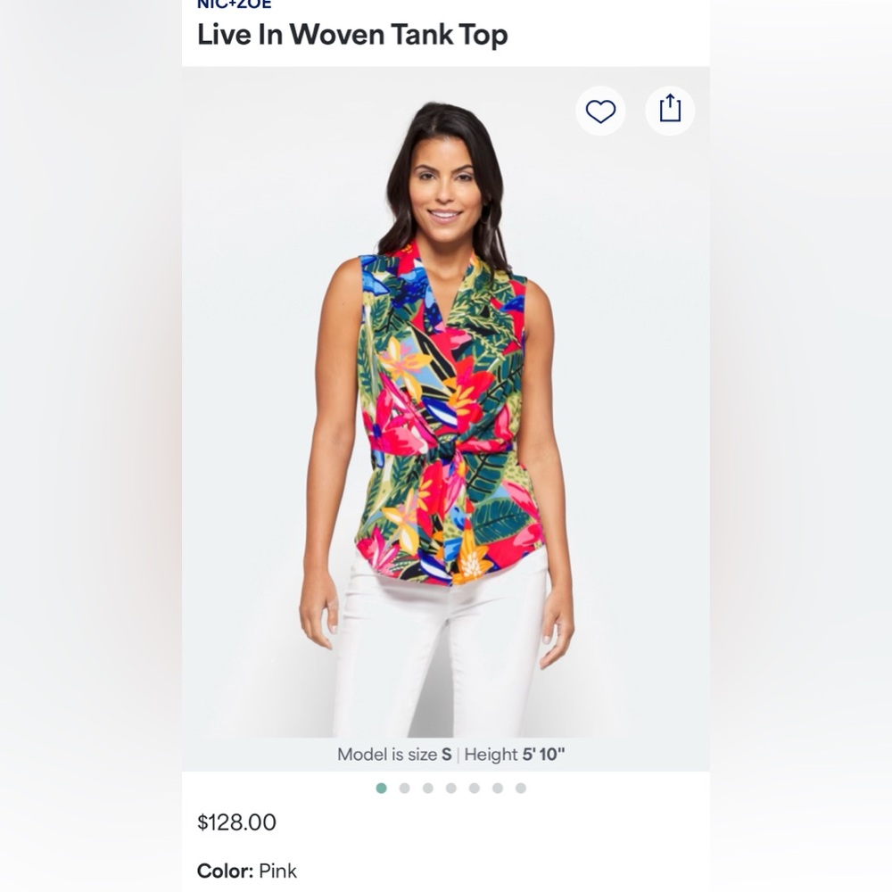 NIC+ZOE Vibrant Multicolor Floral Tank Top
